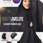 NUR TRAVELITE 2.0 ELEGANT BORDER LACE BLACK (NORMAL SIZE)