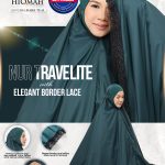 NUR TRAVELITE 2.0 ELEGANT BORDER LACE DARK TEAL (NORMAL SIZE)