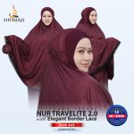 NUR TRAVELITE 2.0 ELEGANT BORDER LACE MANGOSTEEN (PLUSSIZE)