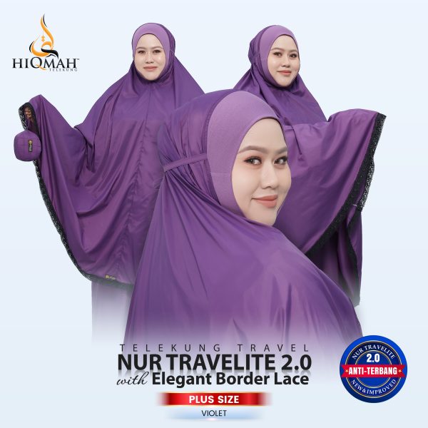 NUR TRAVELITE 2.0 ELEGANT BORDER LACE VIOLET (PLUSSIZE)