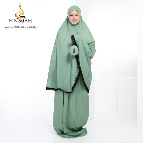 NUR TRAVELITE 2.0 ELEGANT BORDER LACE MINT GREEN (NORMAL SIZE) - Image 10