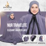 NUR TRAVELITE 2.0 ELEGANT BORDER LACE GREY (NORMAL SIZE)