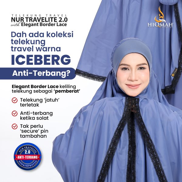 NUR TRAVELITE 2.0 ELEGANT BORDER LACE ICEBERG (NORMAL SIZE) - Image 6
