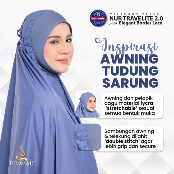 NUR TRAVELITE 2.0 ELEGANT BORDER LACE ICEBERG (NORMAL SIZE) - Image 7