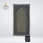 ALAS SEJADAH TRAVEL AYRIS - BLACK [ANTI SLIP] ROLLED/HANDHELD