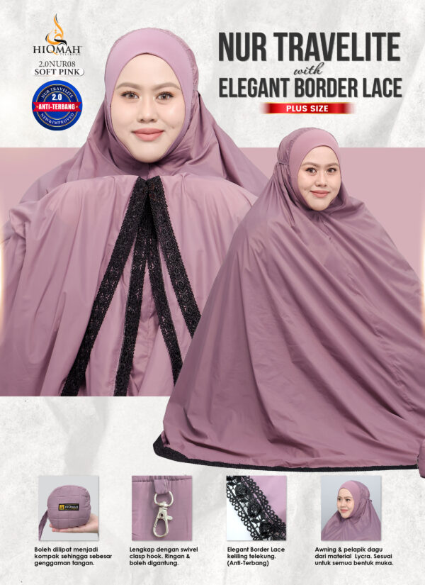 NUR TRAVELITE 2.0 PLUS SIZE - SOFT PINK