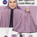 NUR TRAVELITE 2.0 ELEGANT BORDER LACE - LAVENDER (NORMAL SIZE)