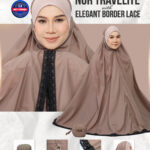 NUR TRAVELITE 2.0 ELEGANT BORDER LACE - LATTE (NORMAL SIZE)